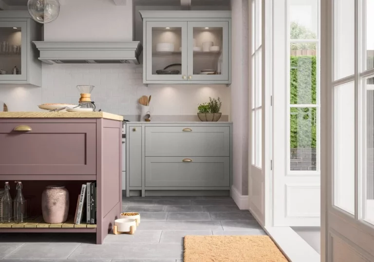 Clifden Vintage Pink & Light Grey