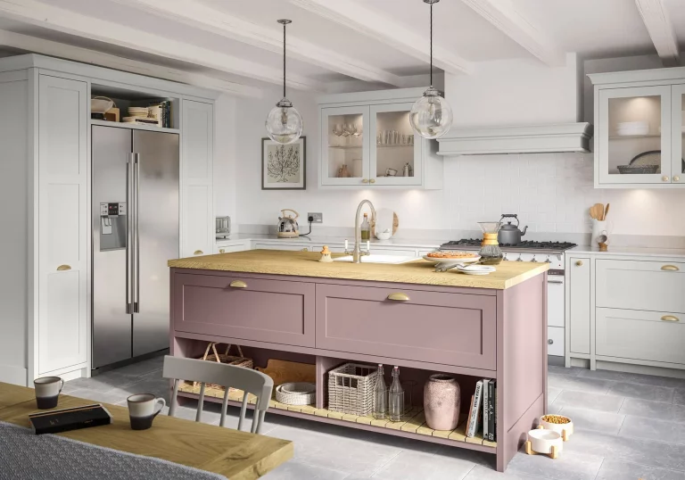 Clifden Vintage Pink & Light Grey