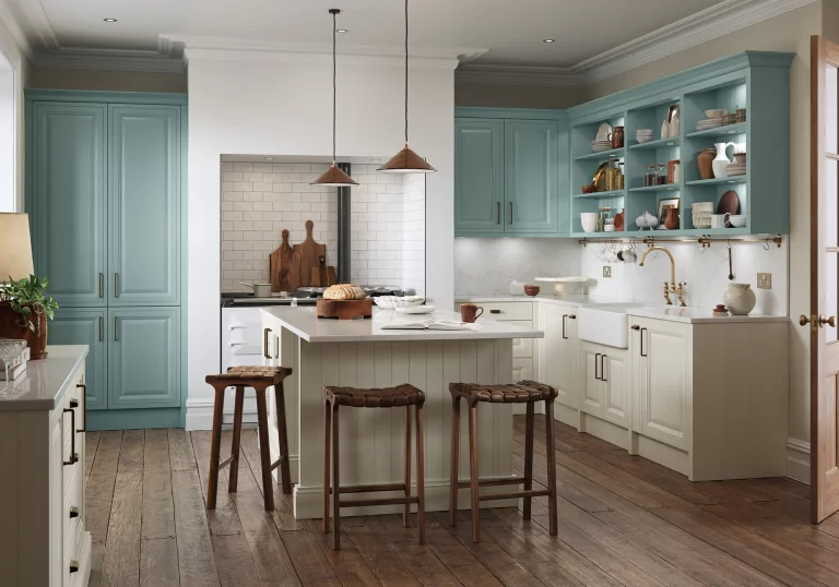 Jacobsen Taupe Grey & Light Teal