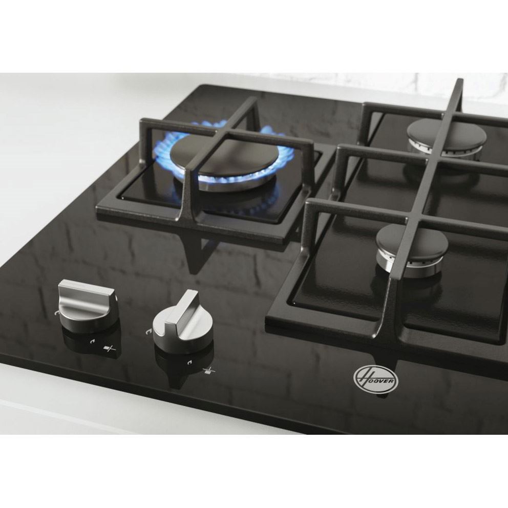 Hoover HVG6DK3B Gas on Glass Hob