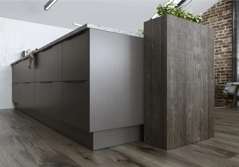 Brushed Black Trim Handles Compliment Ferro Iron