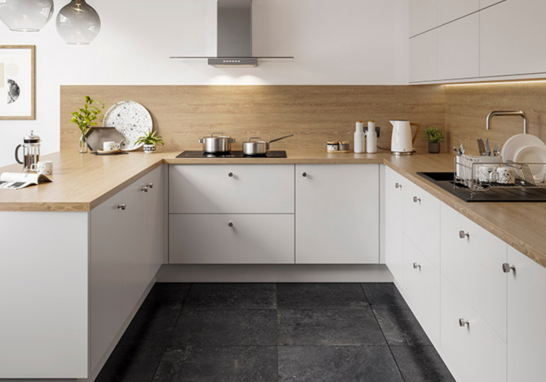 Timber Effect Laminates Add Warmth To A Kitchen